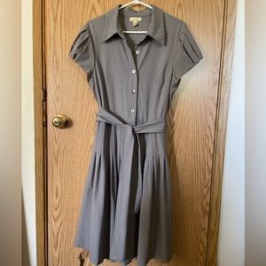 Grey Dressbarn Pleated Dress